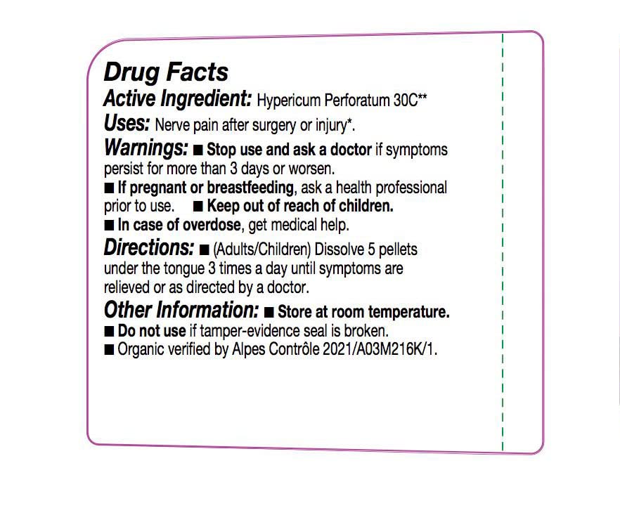 OLLOIS Hypericum Perforatum 30C — Organic, Lactose-Free Homeopathic Medicine, 80 Pellets
