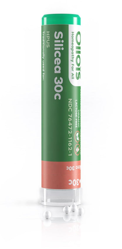 OLLOIS Silicea 30C Organic Lactose-Free Homeopathic Medicine – 80 Pellets