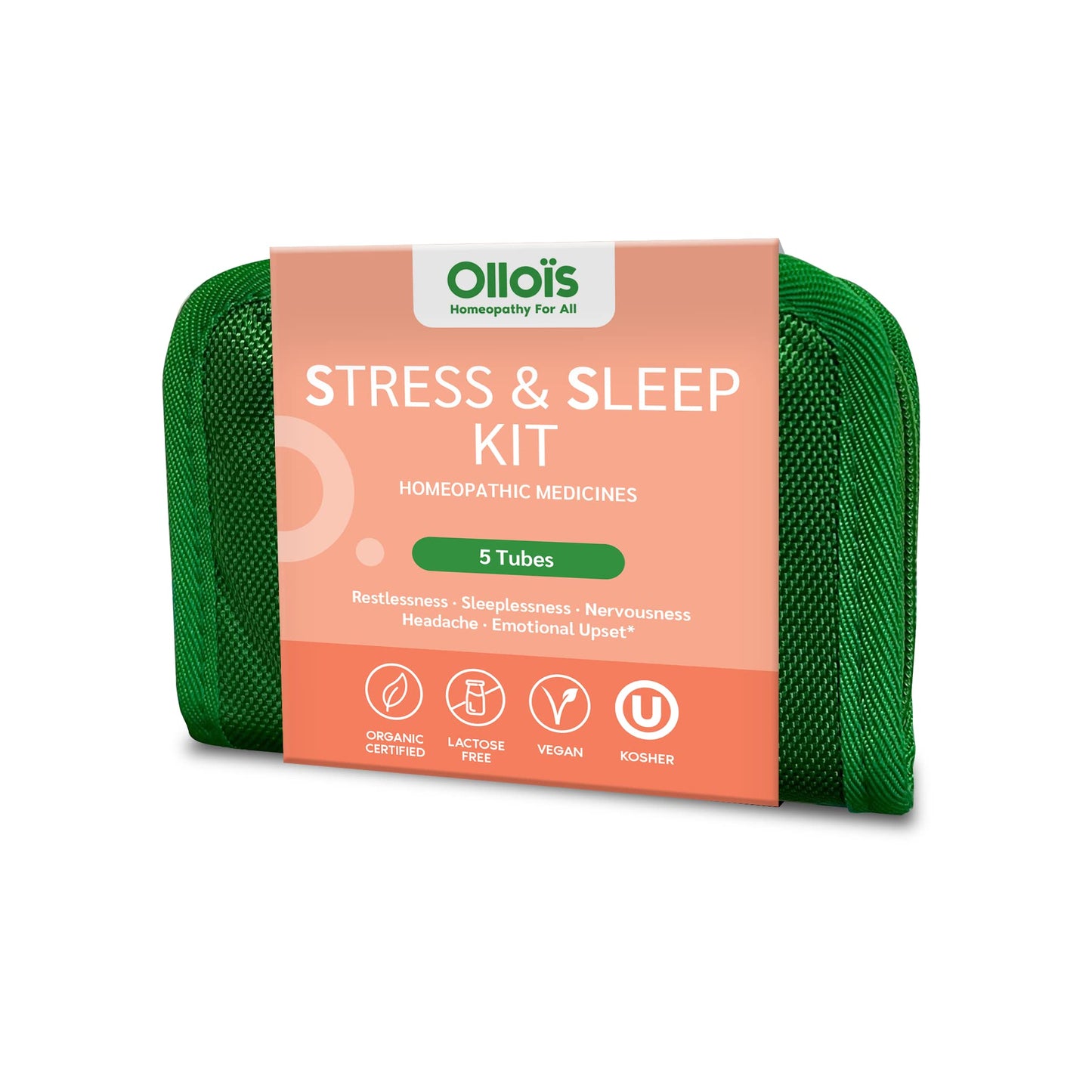 OLLOIS Stress & Sleep Kit - 5 Tubes | Organic Homeopathic Remedies