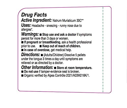 OLLOIS Natrum Muriaticum 30c – Organic, Lactose-Free Homeopathic Medicine (80 Pellets)