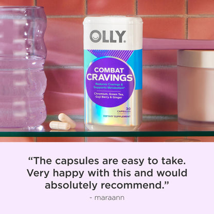 OLLY Combat Cravings: Metabolism & Energy Support - 30 Count