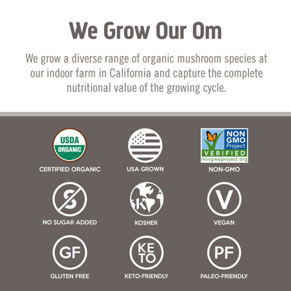 OM MUSHROOM SUPERFOOD Chaga Powder – 7.05 oz, 100 Servings, Organic