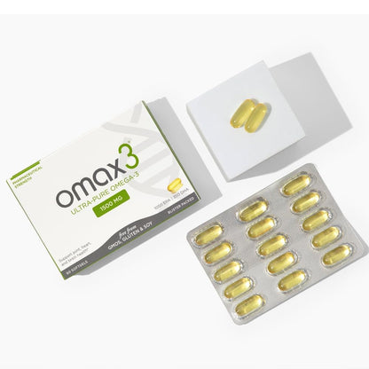 OMAX3 Ultra-Pure Omega-3 1500 mg EPA/DHA – Wild-Caught, Gluten-Free, Non-GMO, 30-Day Supply