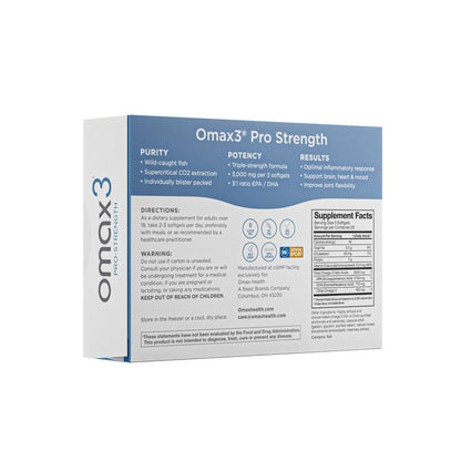 Omax3 Professional Strength Omega-3 1000 mg - NSF Certified