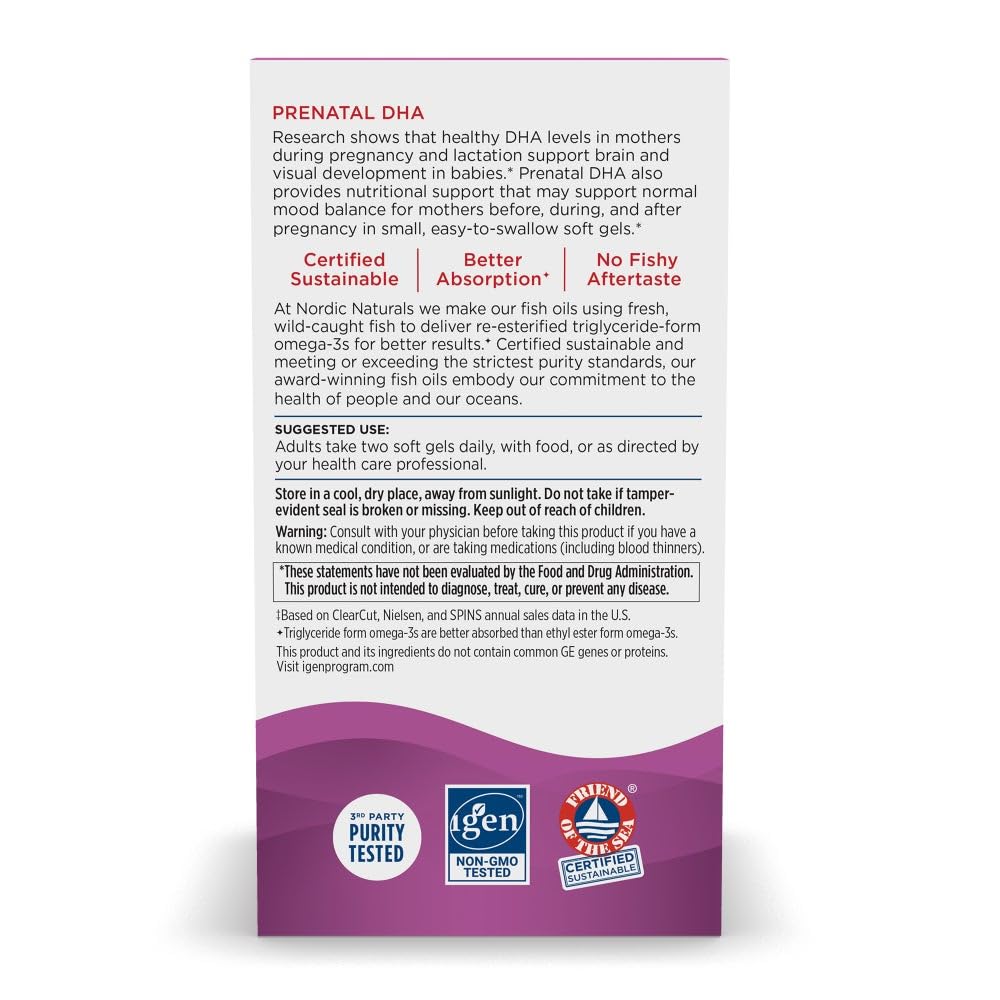 Nordic Naturals Prenatal DHA Strawberry – 120 Soft Gels