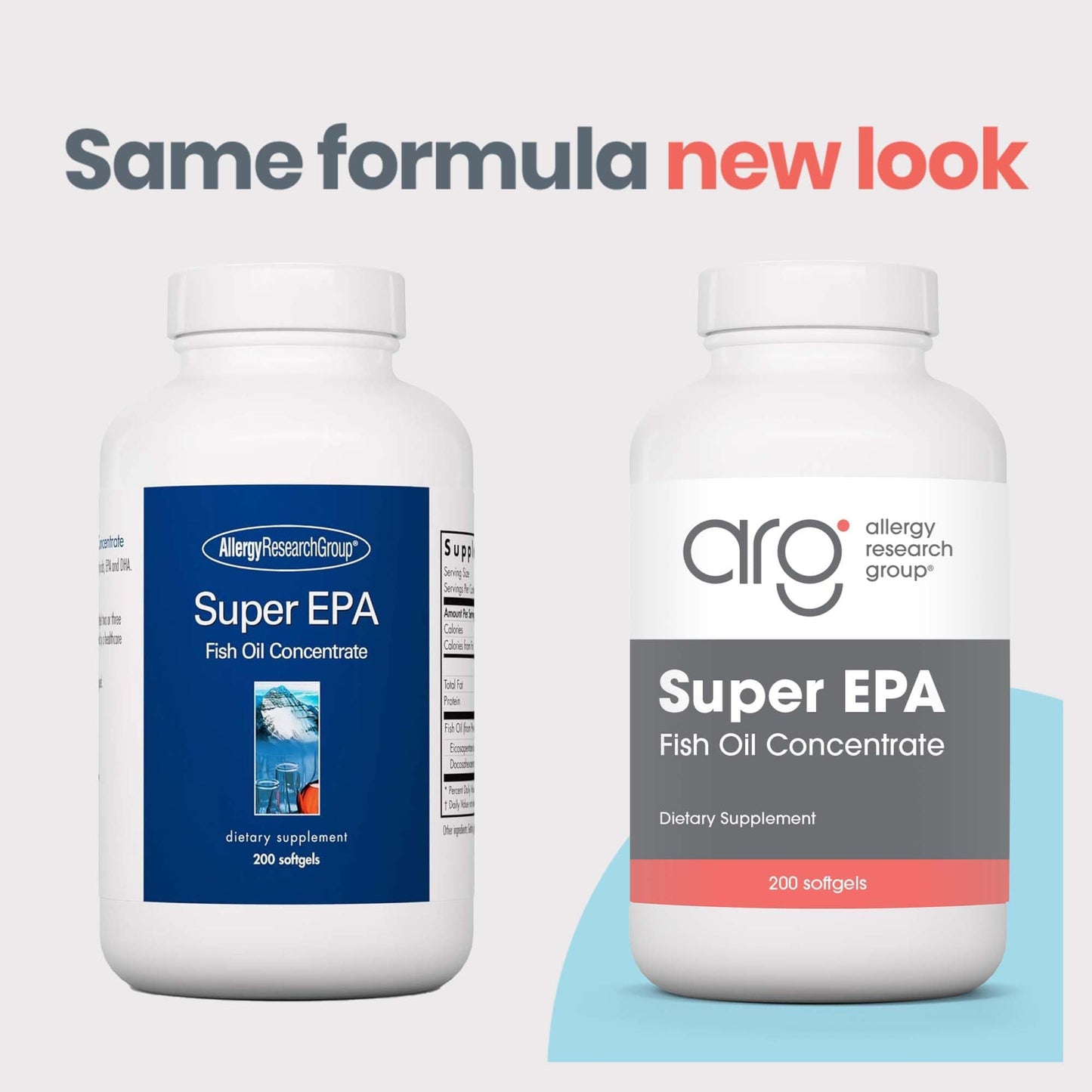 Allergy Research Group Super EPA Omega-3 Fish Oil Softgels 200 Count