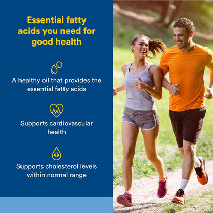 Omega Factors Flaxseed Oil by Natural Factors – 180 Softgels | Omega-3, 6 & 9