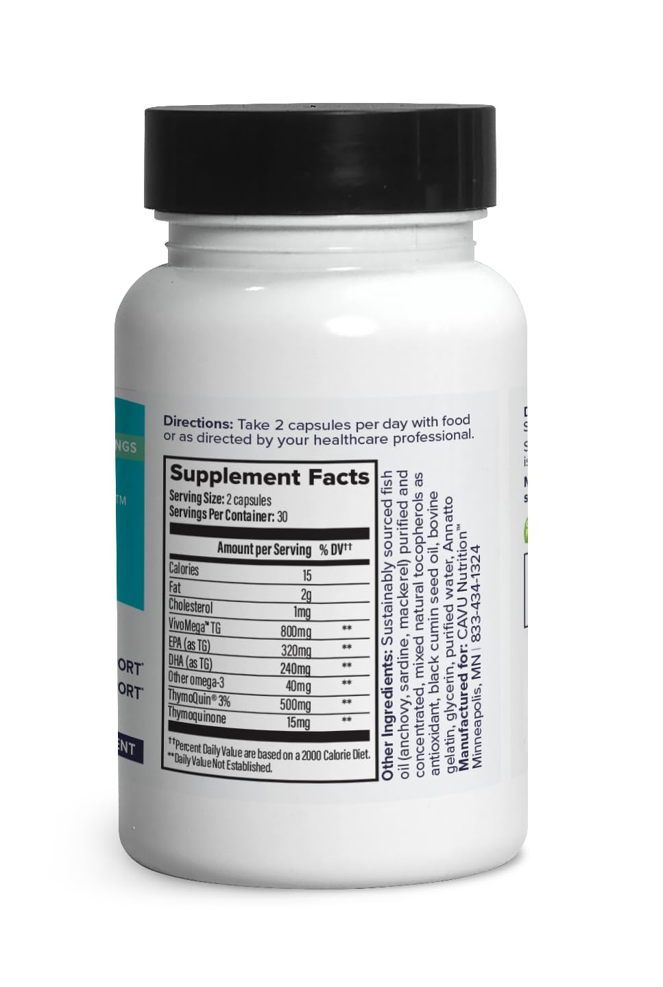 OmegaQuin High Potency: Heart, Brain & Joint Support | Black Seed + Fish Oil
