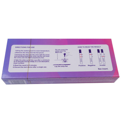 10 Pack OMGWYSIWYG HCG Pregnancy Test Strips – Ultra-Sensitive, Easy At-Home Use, 6 Days Early Detection