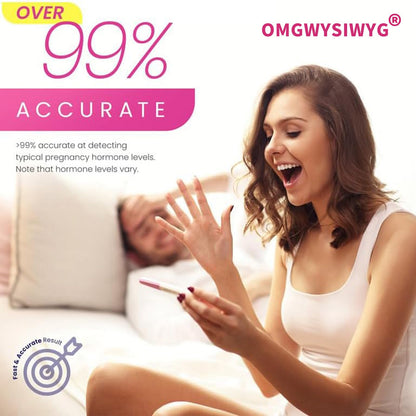 OMGWYSIWYG 6 Days Early Pregnancy Test Kit – Ultra-Sensitive 10 mIU/mL, 3-Pack