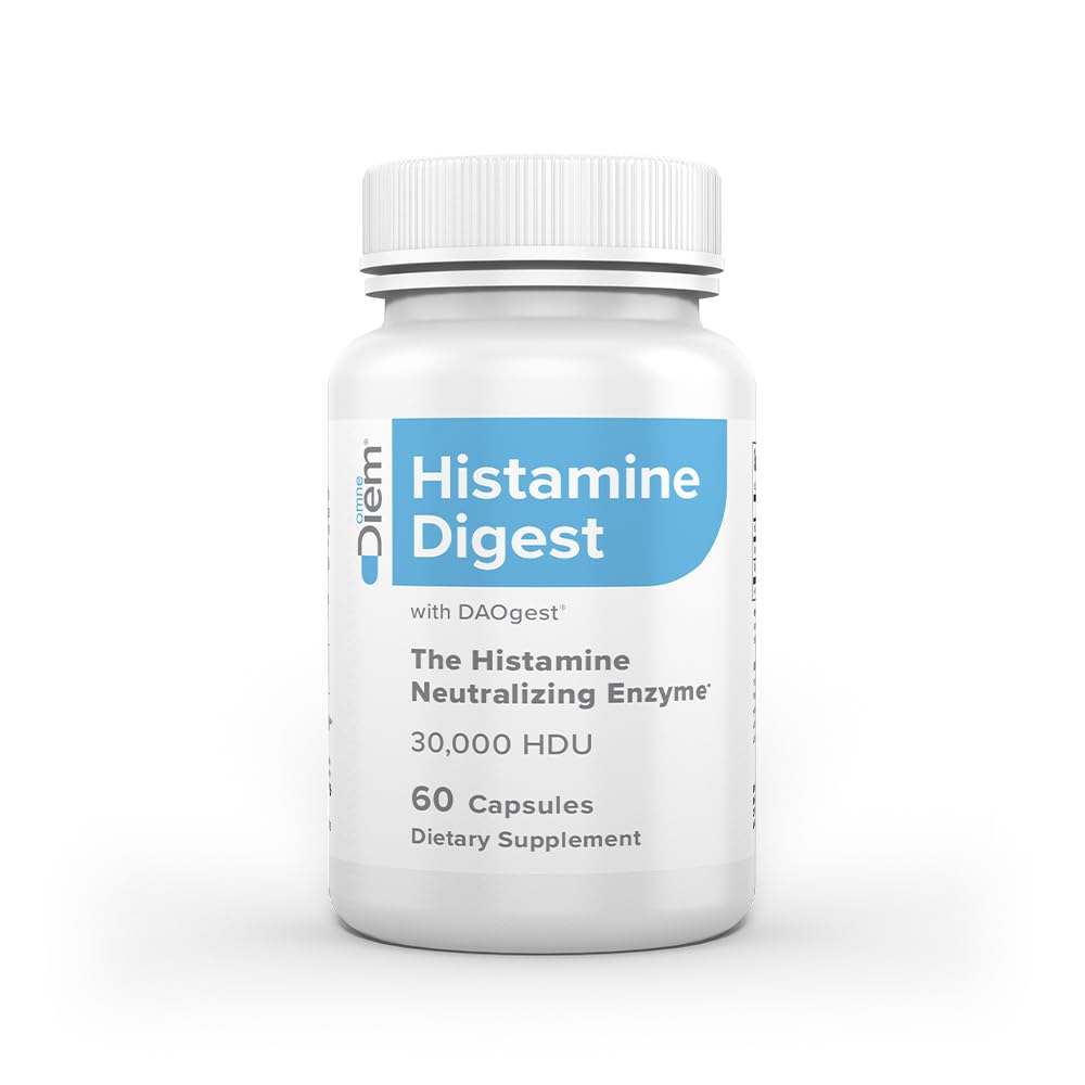 Omne Diem DAO 30,000 HDU – Histamine Digestive Enzyme | 60 Vegetarian Capsules