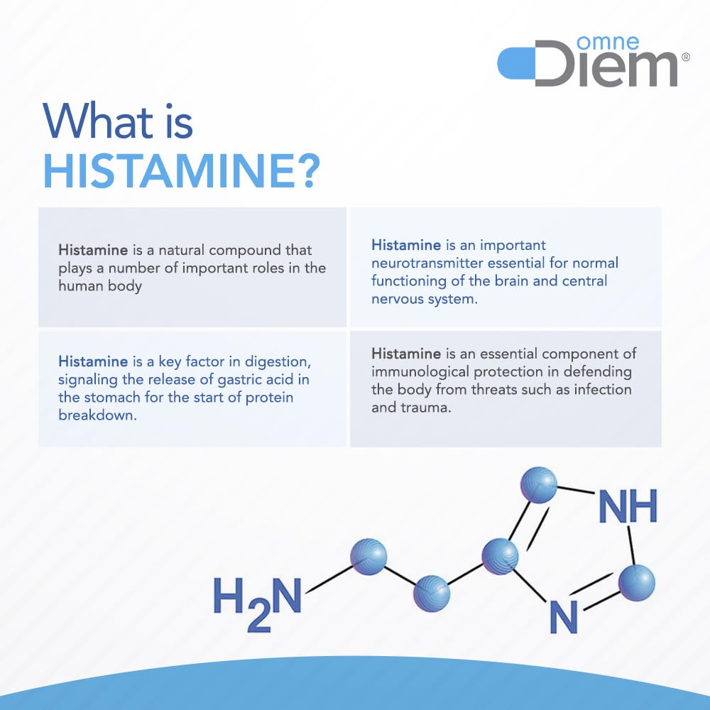 Omne Diem DAO 30,000 HDU – Histamine Digestive Enzyme | 60 Vegetarian Capsules