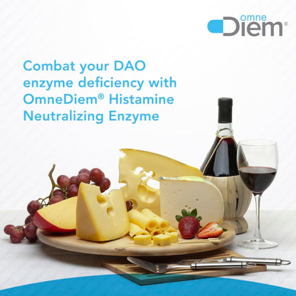 Omne Diem DAO 30,000 HDU – Histamine Digestive Enzyme | 60 Vegetarian Capsules