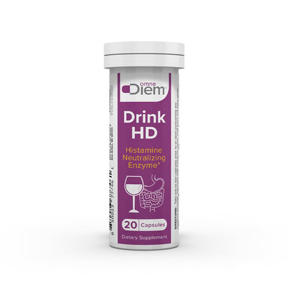OmneDiem Drink HD – Natural Histamine Neutralizing Enzyme (DAO) 20 Capsules