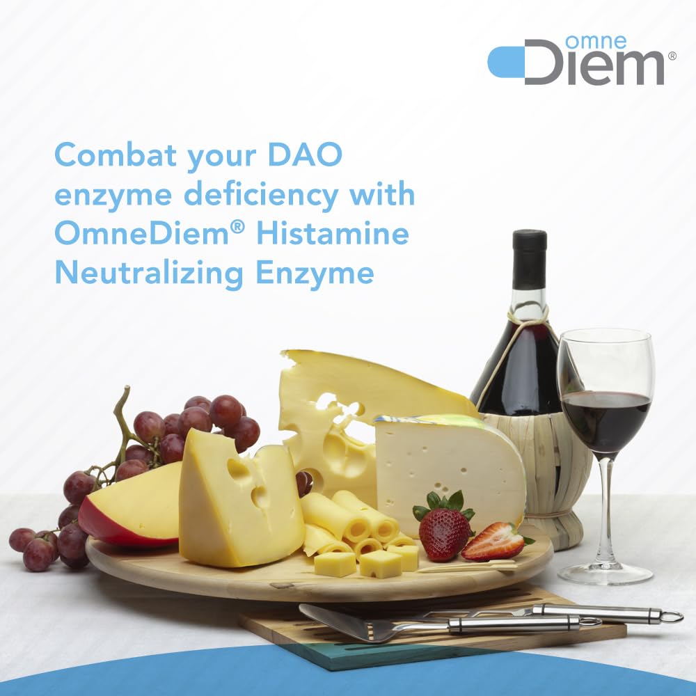 Omne Diem Histamine Digest DAO 30,000 HDU – 120 Caps for Histamine Support