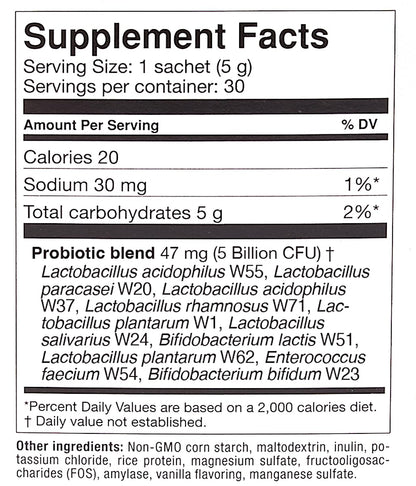 OMNi BiOTiC AB 10 – Clinically Tested Restorative Probiotic for Gut Flora & Digestion (30 Daily Packets) – Vegan, Hypoallergenic, Non-GMO