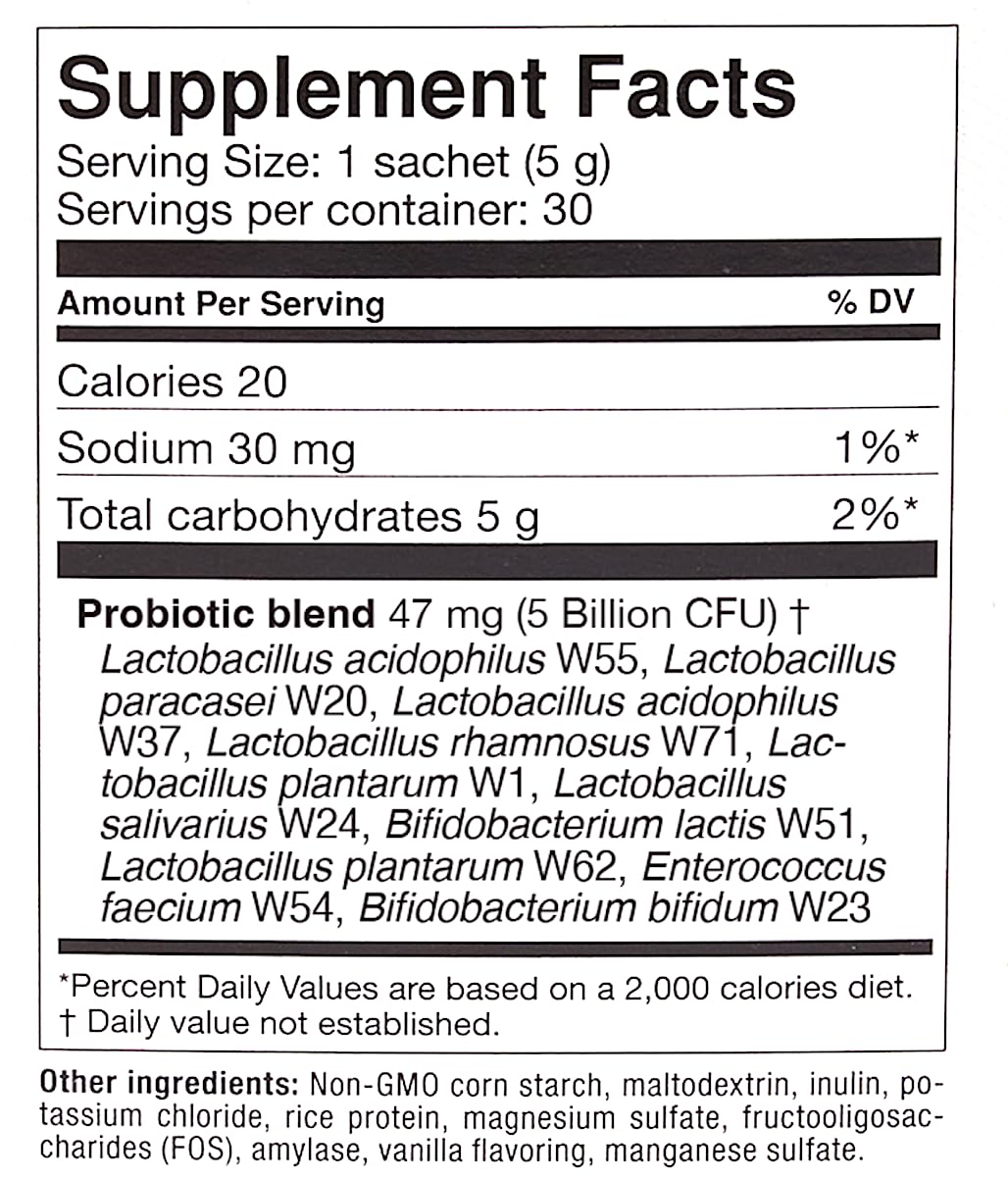 OMNi BiOTiC AB 10 – Clinically Tested Restorative Probiotic for Gut Flora & Digestion (30 Daily Packets) – Vegan, Hypoallergenic, Non-GMO