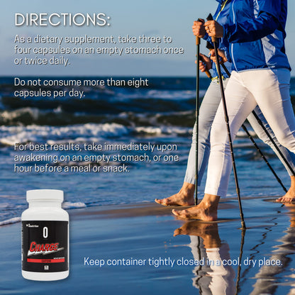 Charge Capsules with Caffeine Dietary Supplement - 90 Capsules | Omnitrition