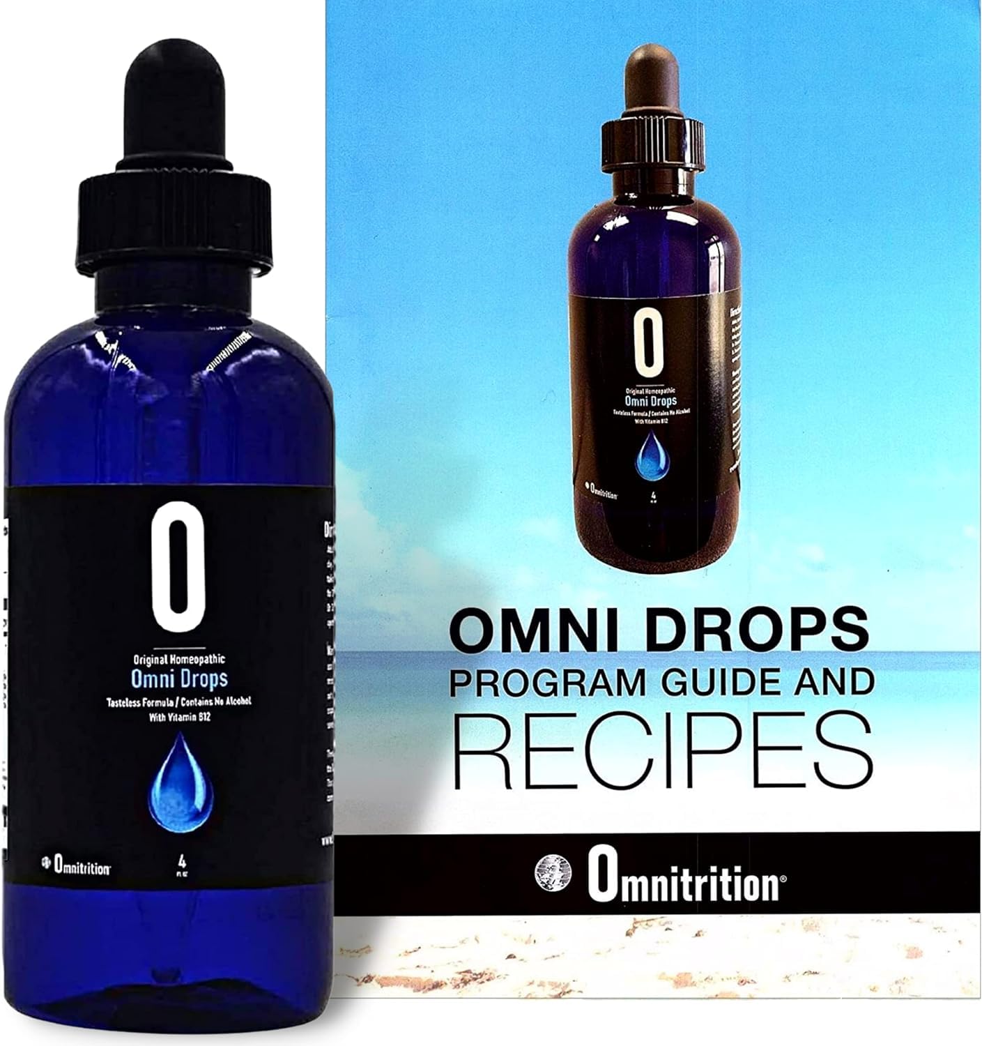Omni Drops Diet Drops with Vitamin B12 – 4 oz + Program Guide | Omnitrition