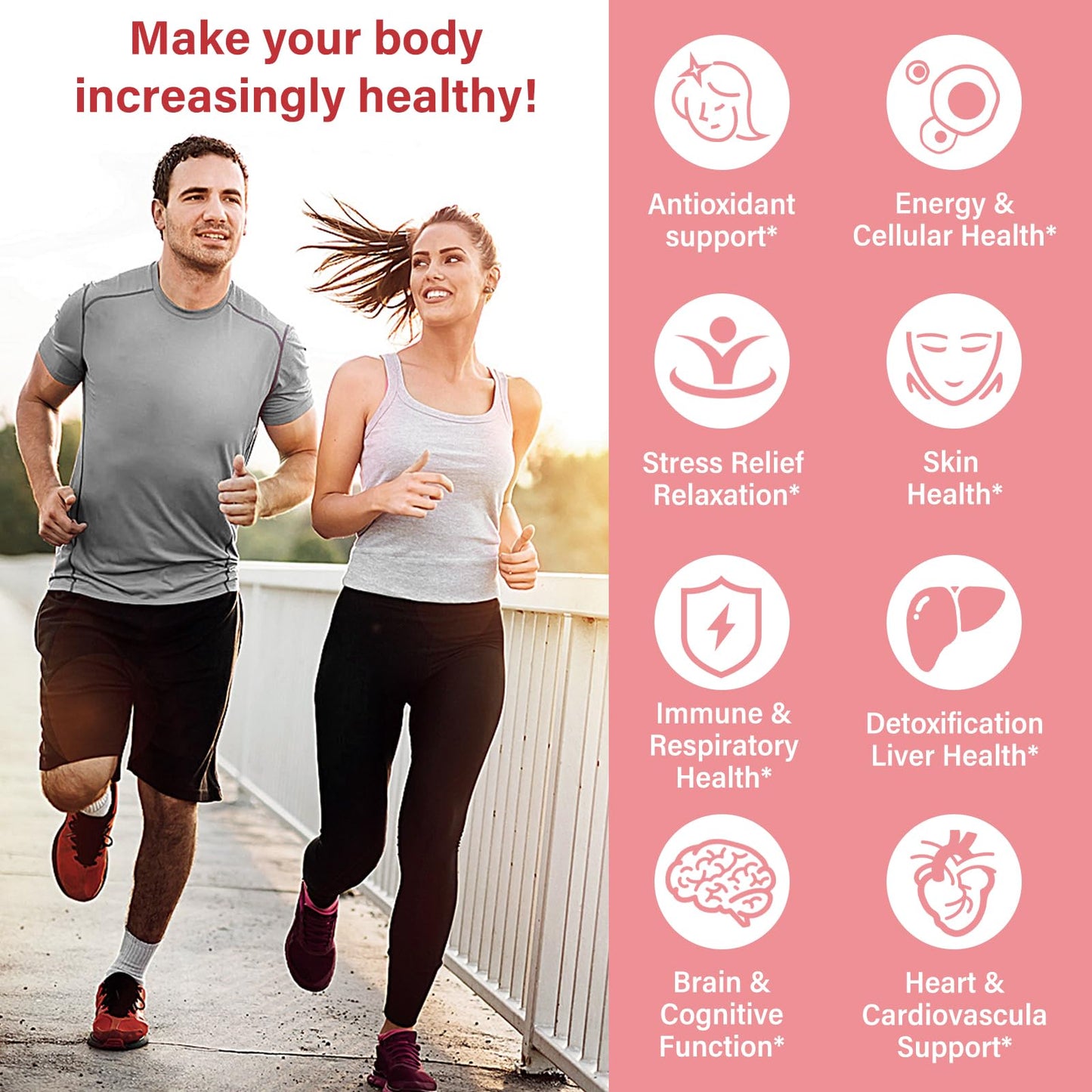 OMOGS Glutathione & NAC Supplement – Liver Health, Antioxidant Support | Vegan & Gluten-Free