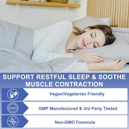 OMOGS Magnesium Glycinate 90 Veg Capsules – Sleep, Heart & Bone Health