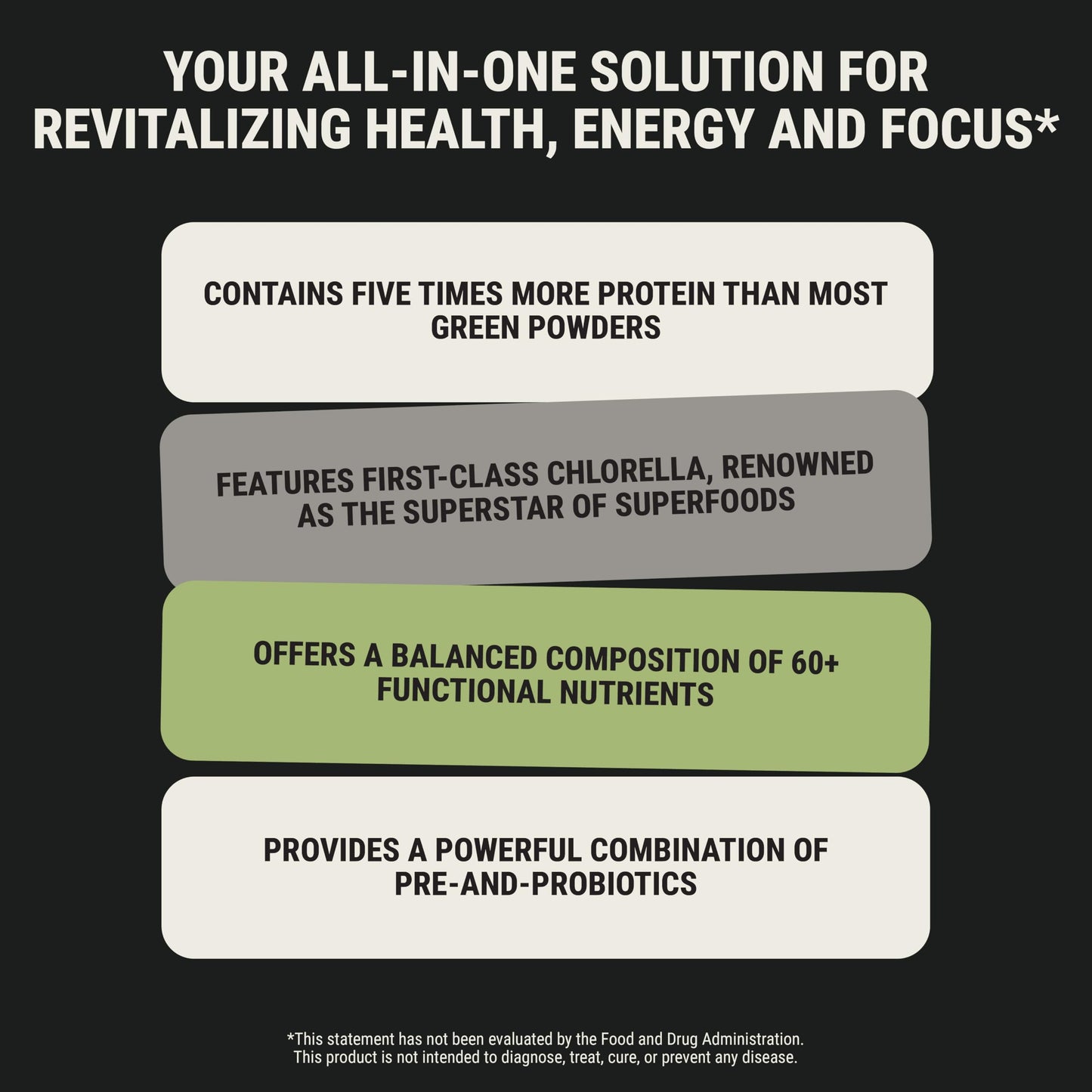 ON3 Athletic Protein Greens Supplement – Chlorella, Eleuthero & MCT Powder (5 Servings, Herbal)