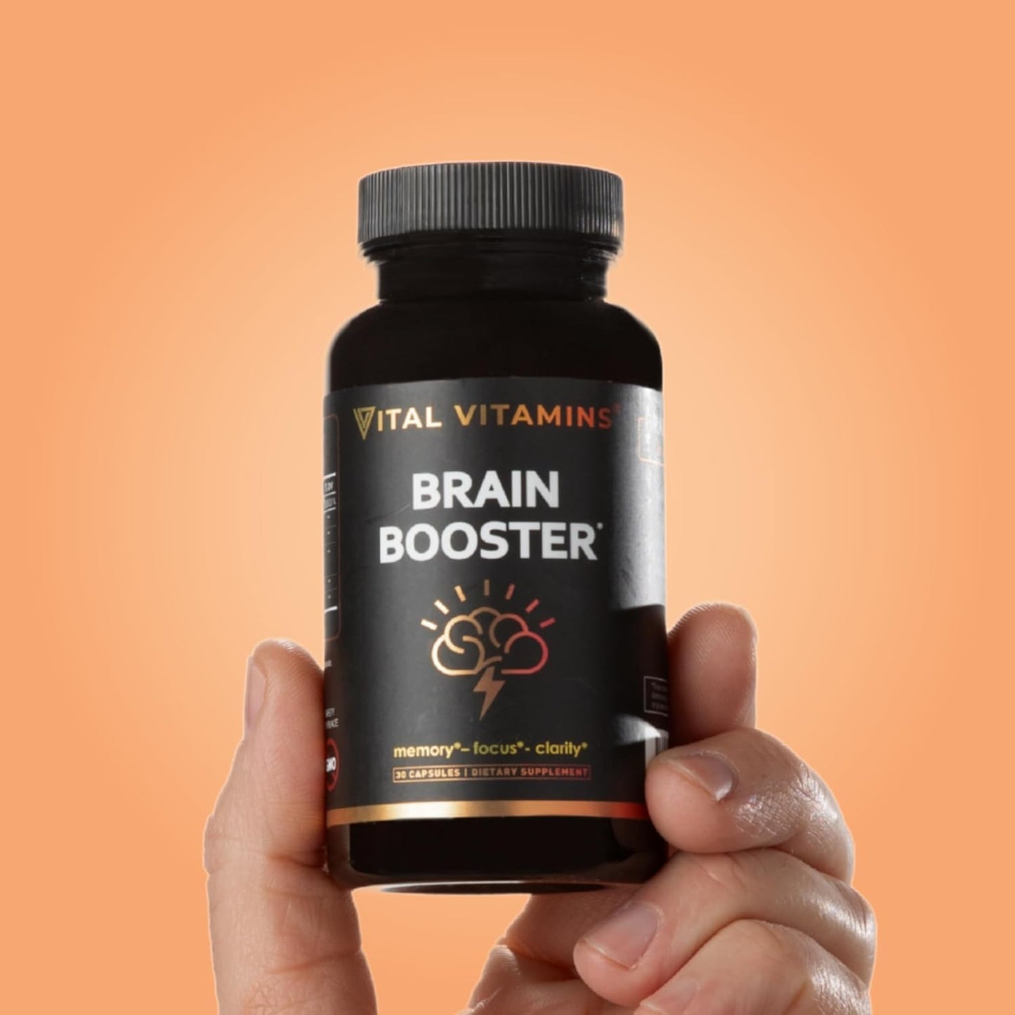 Vital Vitamins Brain Booster (2-Pack) — Memory & Focus Nootropics, Caffeine-Free