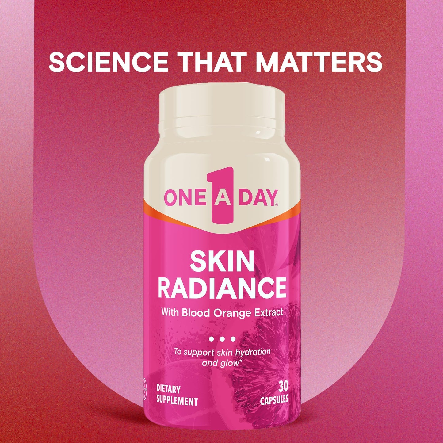 One A Day Skin Radiance – Skin Hydration & Glow (Blood Orange) | 30 Capsules