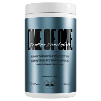 ONE OF ONE Creatine Monohydrate Powder - Pure Micronized, Unflavored, 80 Servings