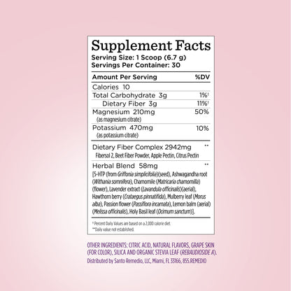 Santo Remedio Entalla Will Powder – Pink Grapefruit Botanical Drink Mix for Relaxation