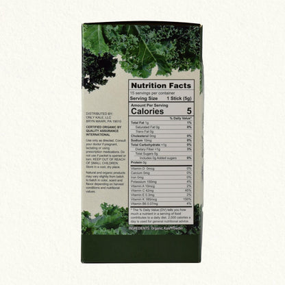 OnlyKale Kale Powder – 1 Month Supply (15 Sticks) – Organic Green Superfood | USDA Organic
