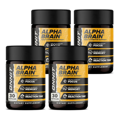 ONNIT Alpha Brain 120ct – Premium Nootropic for Focus, Memory & Concentration