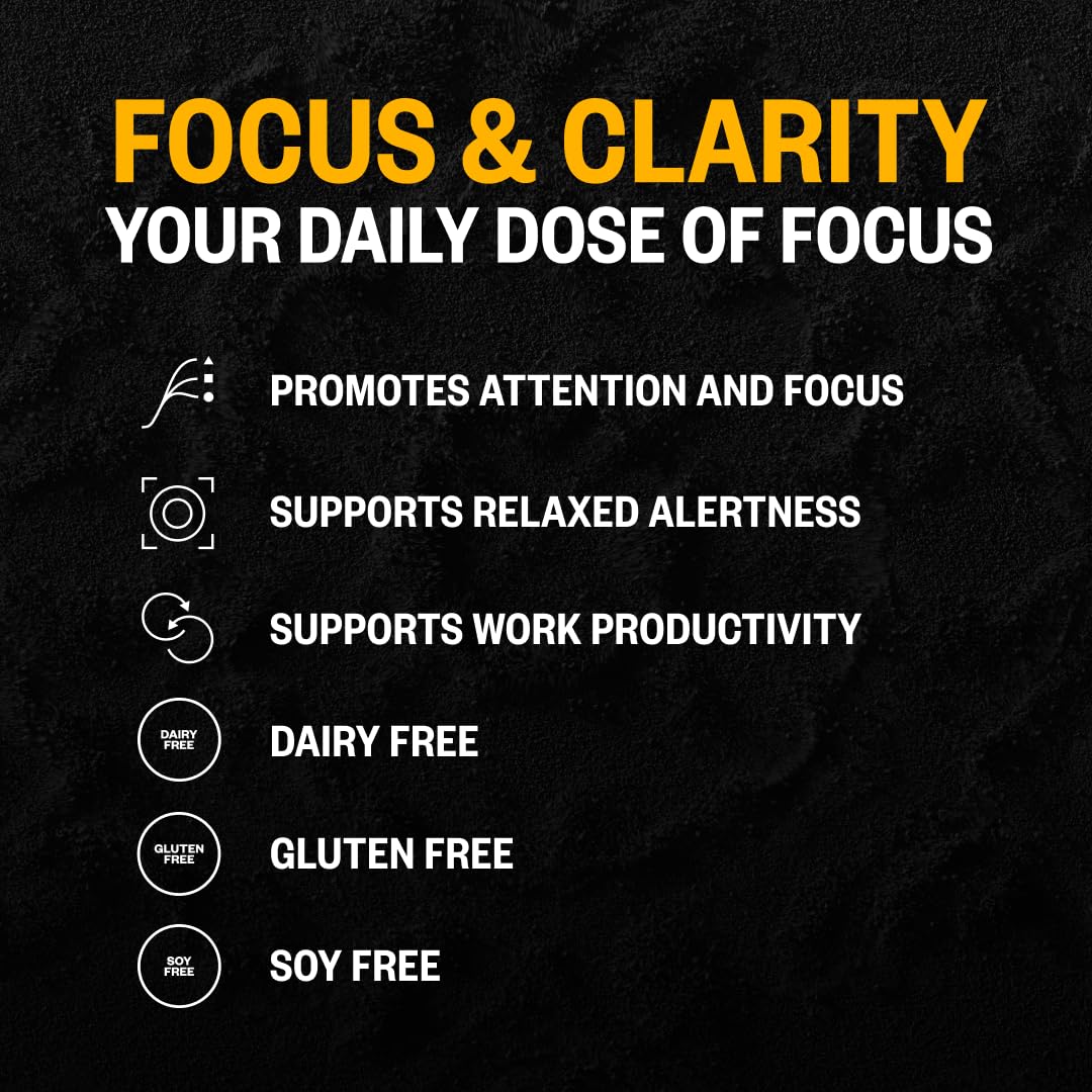 ONNIT Alpha Brain Black Label Capsules – Non-GMO Citicoline Brain Support for Focus & Clarity | 80 Count