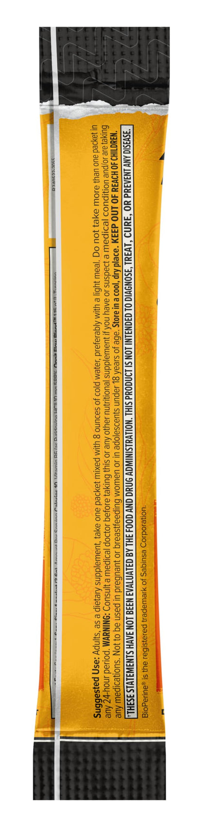 ONNIT Alpha Brain Instant Peach Nootropic Drink Mix for Focus, Memory & Clarity – 30 Packets