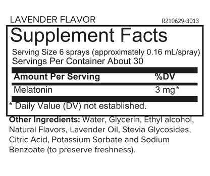 ONNIT Melatonin Liquid Sleep Support Spray – 3 mg per Spray, Lavender Flavor, 1 fl oz | IGEN Non-GMO Tested