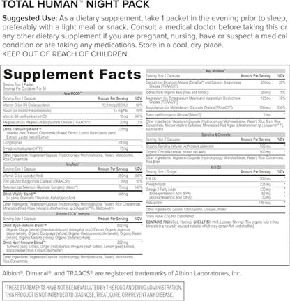 ONNIT Total Human Day & Night Multivitamin — 30-Day Pack for Men & Women
