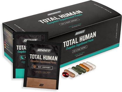 ONNIT Total Human Day & Night Multivitamin — 30-Day Pack for Men & Women