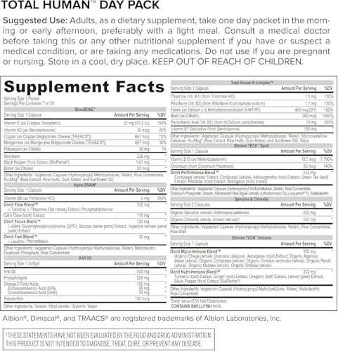 ONNIT Total Human Day & Night Multivitamin — 30-Day Pack for Men & Women