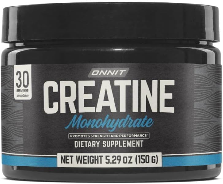 ONNIT Creatine Monohydrate Powder - 30 Servings, 5.29 oz, Non-GMO