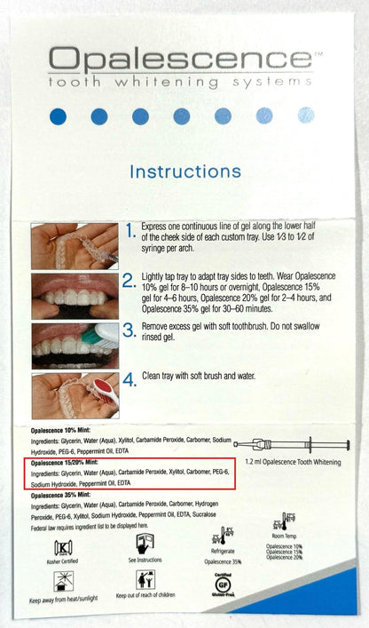 Opalescence 20% Gel Teeth Whitening Refill Kit – 8 Syringes | Ultradent Mint