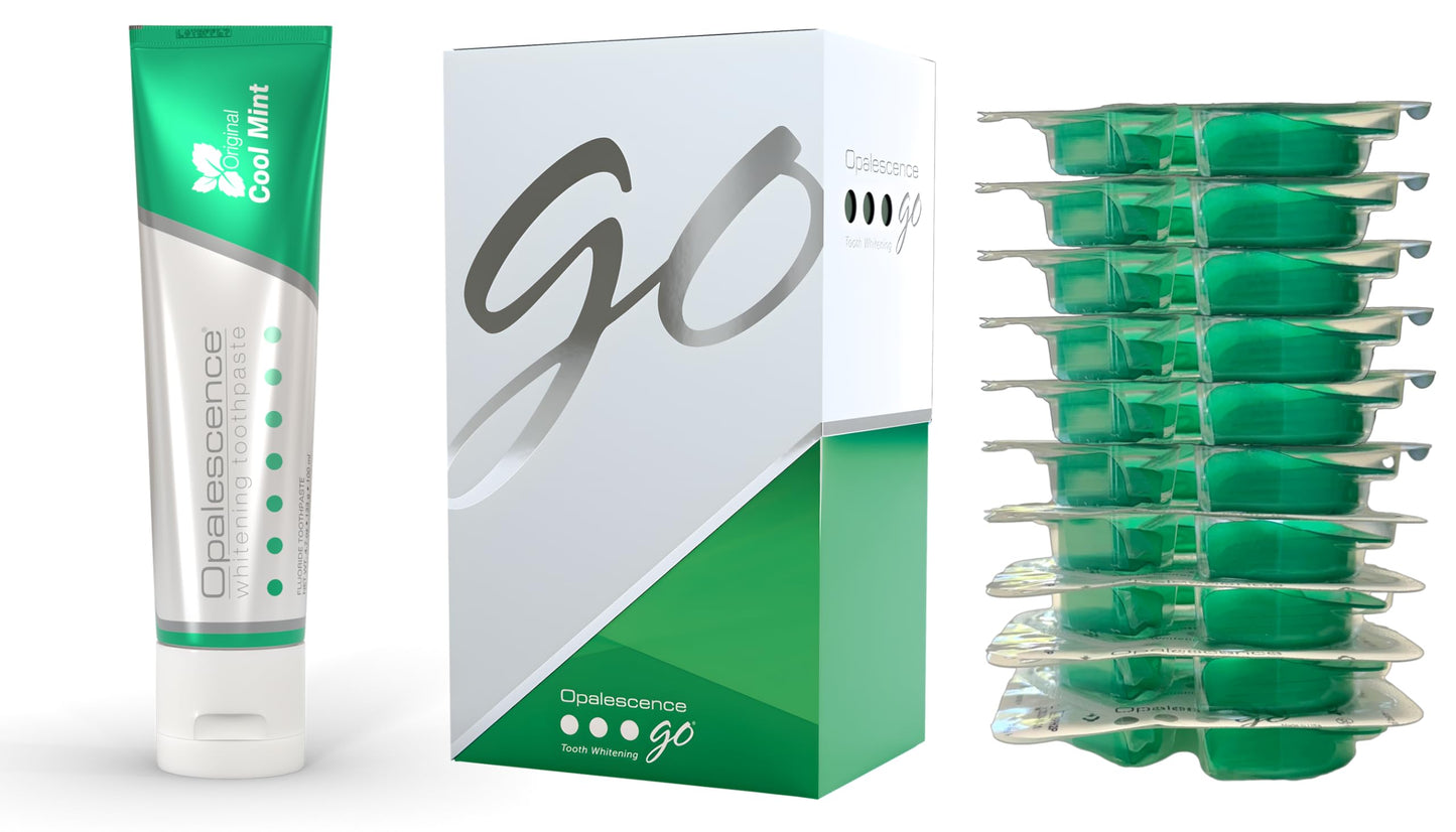 Opalescence Whitening Bundle: Go 10% Trays & Mint Toothpaste