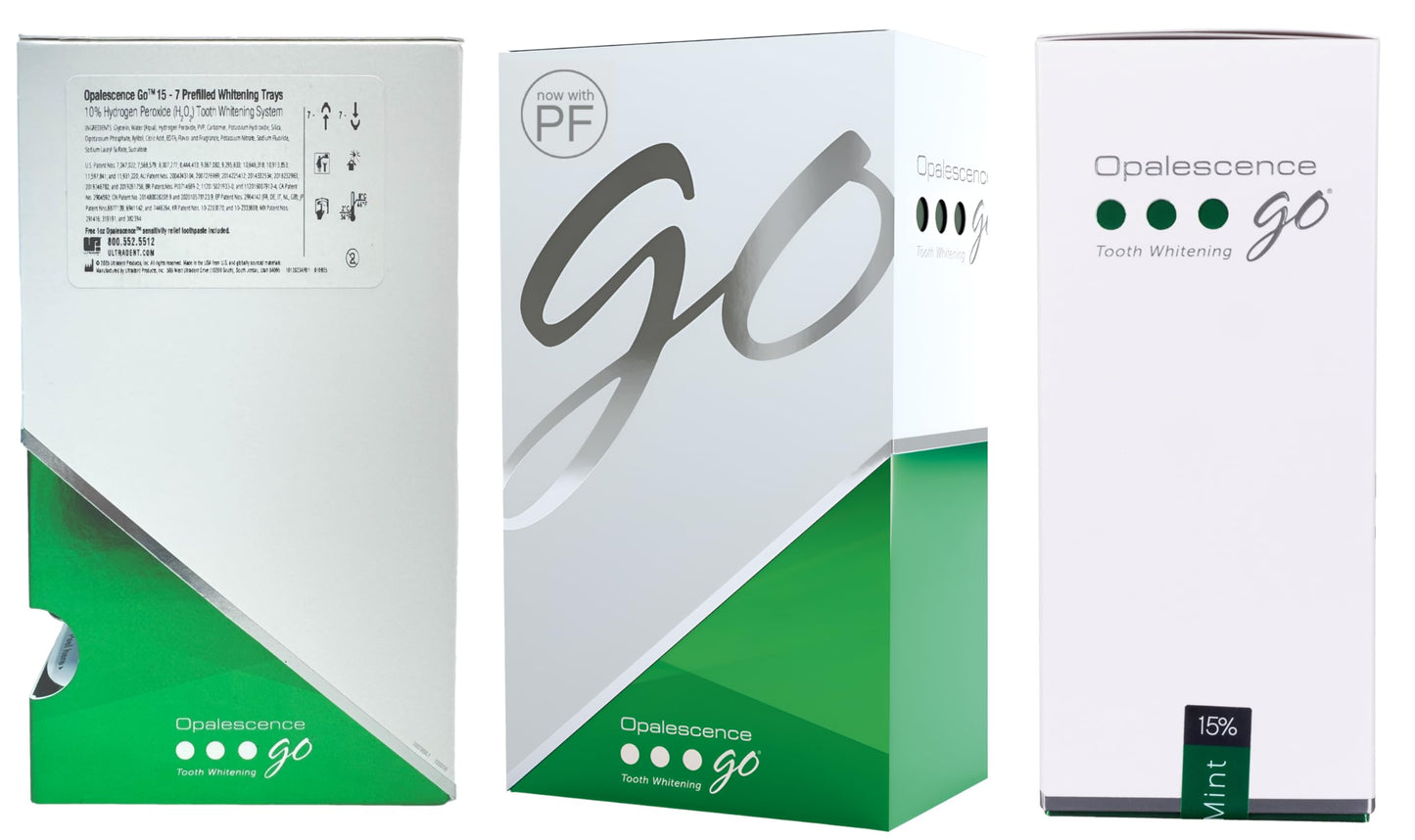 Opalescence Go 15 PF Prefilled Teeth Whitening Trays - 10 Treatments | Ultradent GO15-PF-4638
