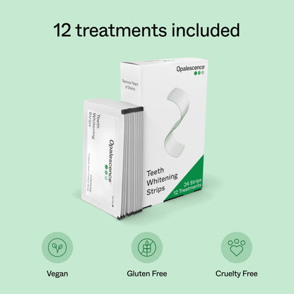 Opalescence Teeth Whitening Strips – 12 Treatments, 10% Hydrogen Peroxide, Enamel Safe