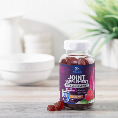 Nature's Nutrition Joint Support Gummies – Glucosamine & Vitamin E, 120 Gummies