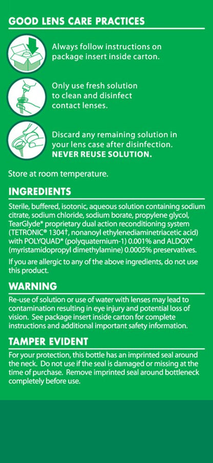 OPTI-FREE Replenish Multi-Purpose Disinfecting Contact Lens Solution – 2 oz (Pack of 6)