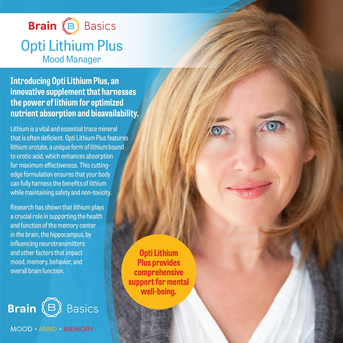 Opti Lithium Plus: Enhance Brain Health with Improved Nutrient Absorption