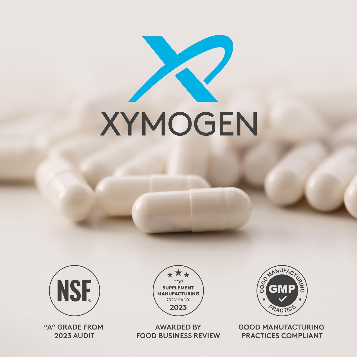 XYMOGEN OptiMag 125 – High-Absorption Magnesium with Chelated Glycinate & Malate (120 Capsules)
