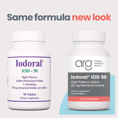 Optimox Iodoral 50 mg - Iodine & Potassium Iodide Supplement for Thyroid & Immune Support | Non-GMO & Gluten-Free - 90 Servings