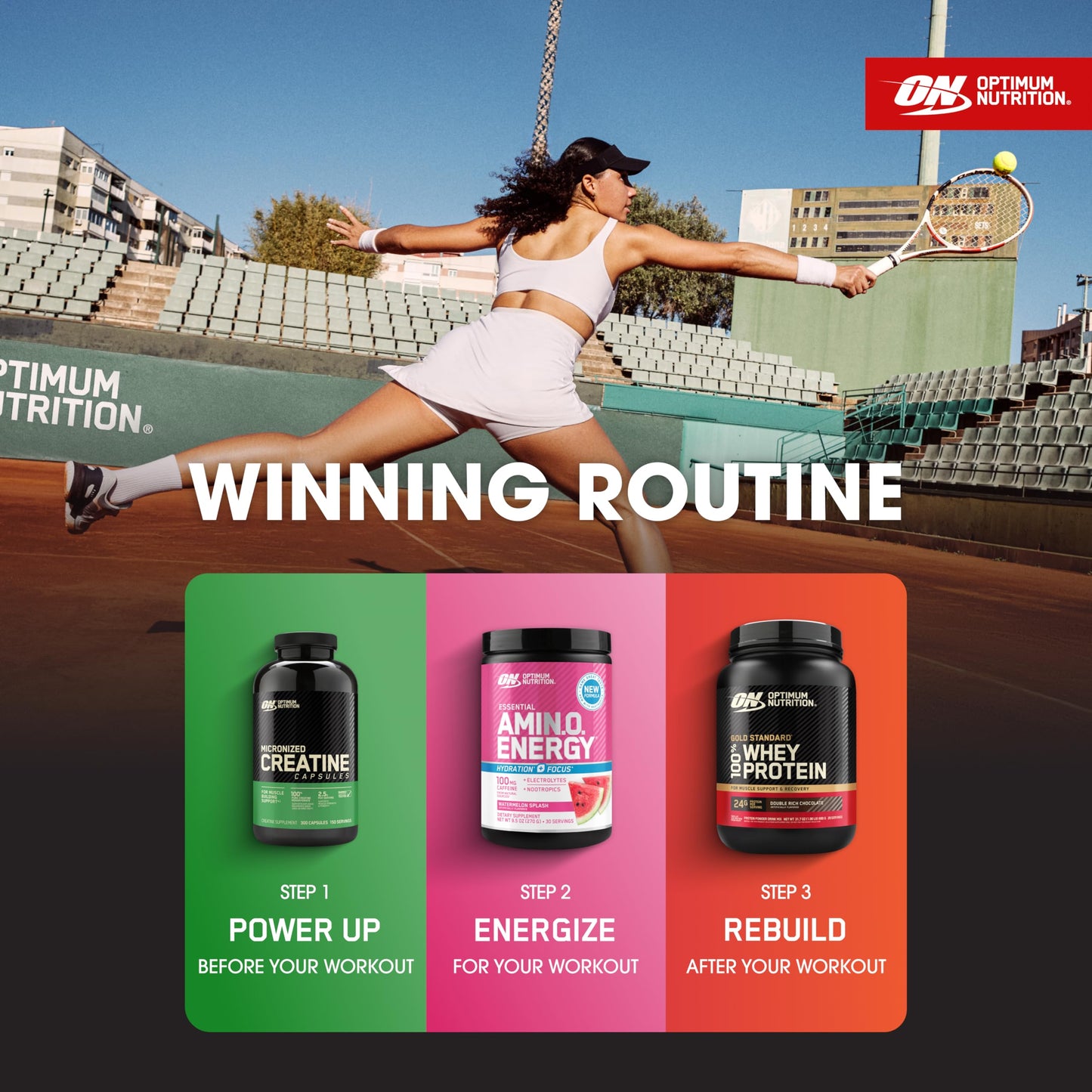 Optimum Nutrition Creatine 2500 Caps – 300 Capsules | 2,500 mg Creapure Monohydrate, Keto Friendly