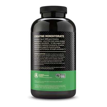 Optimum Nutrition Creatine 2500 Caps – 300 Capsules | 2,500 mg Creapure Monohydrate, Keto Friendly